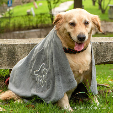 犬用タオル超吸収性バスクリーニングタオル